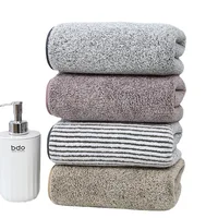 thicken Bamboo Charcoal Coral Velvet Bath Towel For Adult Soft Absorbent Quick-Drying Towel Home Bathroom Microfiber Towel Sets 2
