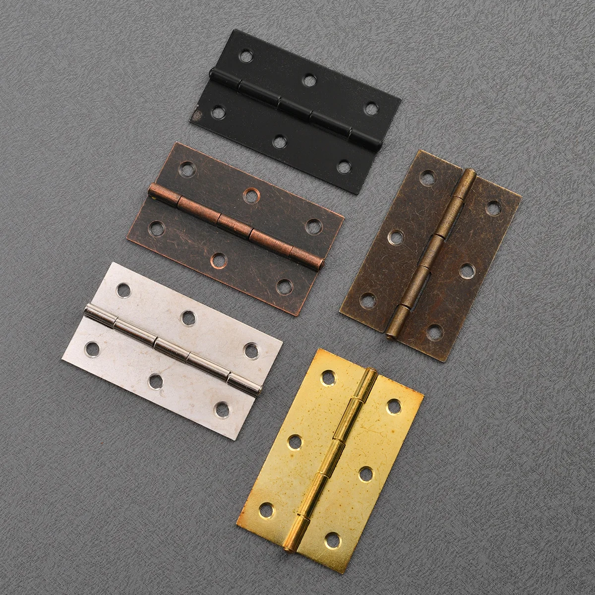 Antique retro 3-inch hinge wooden box, gift box, packaging, luggage, hardware accessories, cabinet 73 * 44mm