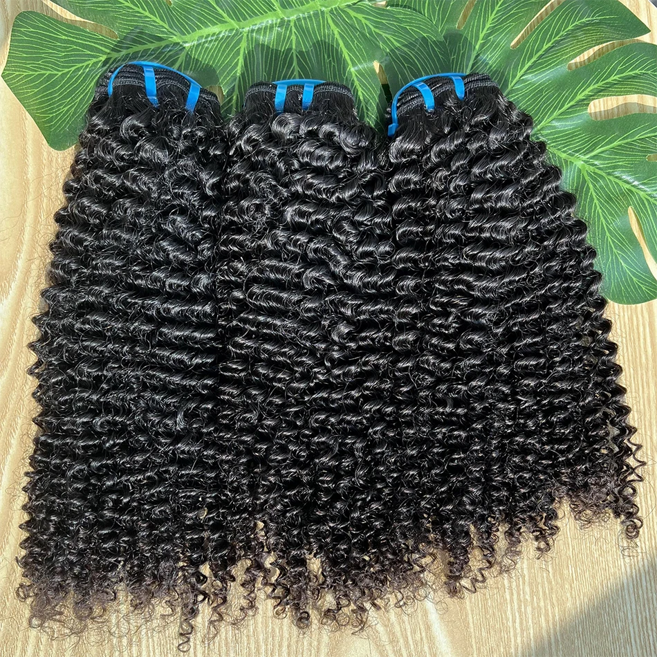 Yiwigs 15A Grade Kinky Curly Vietnamese Raw Hair Bundles 10-30 inches Black Hair Weave Extensions