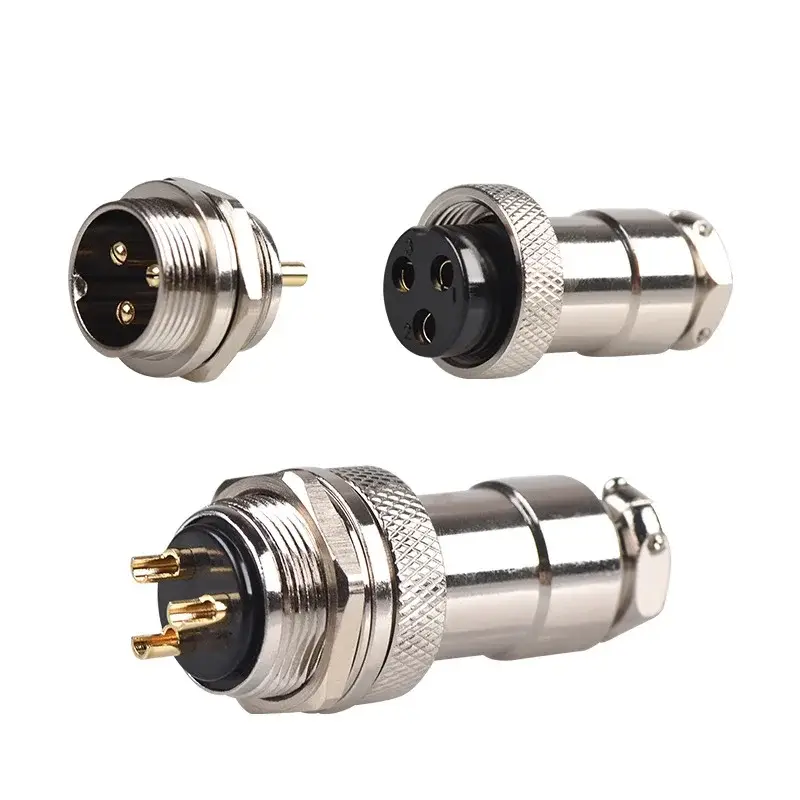 5pcs GX12 Aviation Connector 2 3 4 5 6 7 Pin Male Female M12 Connector Aviator Plug Socket image 4