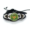 España Guardia Civil El Honor Es Mi Divisa Glass Dome Leather Bracelets Multilayer Spanish Police Braided Bangles Jewelry Gift 4