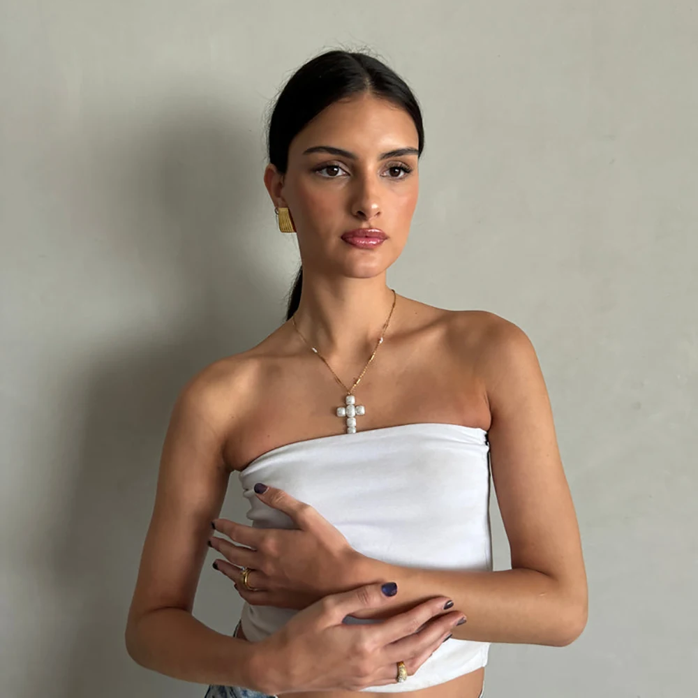 Vintage Texture Striped Wide Fan-shape Stud Earrings for Women Waterproof Stainless Steel Gold Plated Geometric Designer Jewelry