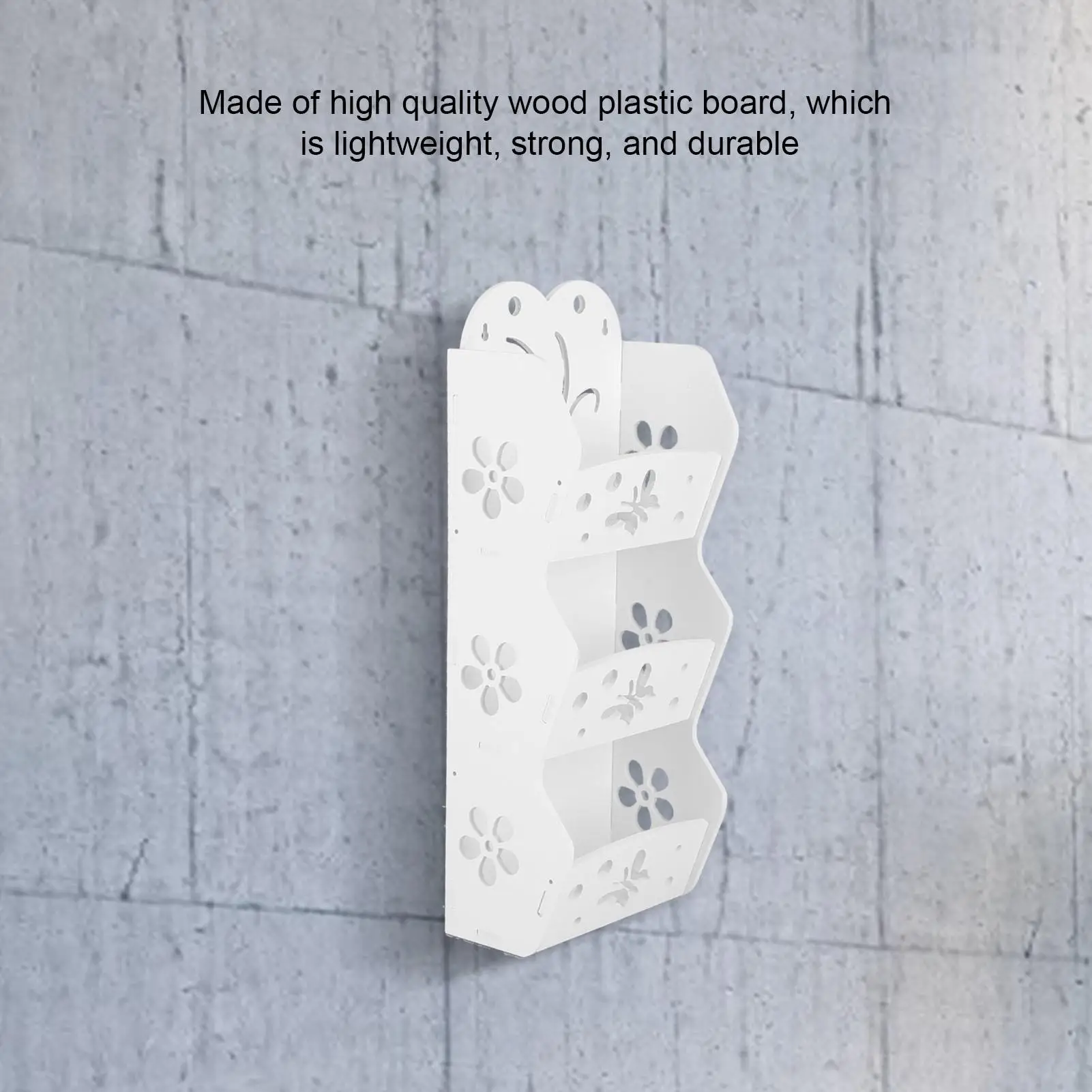 Description Picture 4 of item3-Layer Wall-Mounted Bathroom Shelf - Floating Storage Rack Organizer for kitchen & Bedroom, 45x18x7 cm