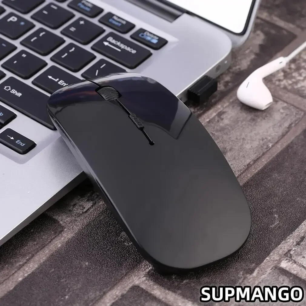 Ultra Thin USB 2.4Ghz Wireless Mouse 1600DPI 4 Buttons Cordless Mice for PC Desktop Laptop Windows Computer for Wireless Mouse