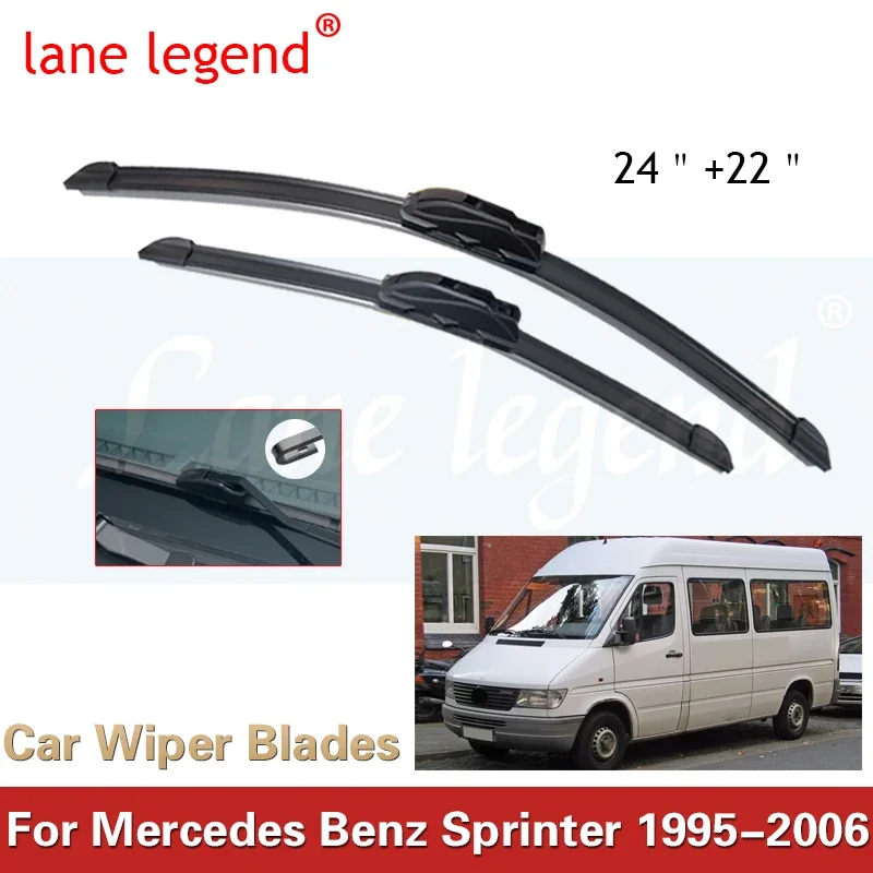 

Car Wiper Blades Front Windscreen Windshield Wipers Blades Auto Accessories For Mercedes Benz Sprinter 24"+22" 1995-2006