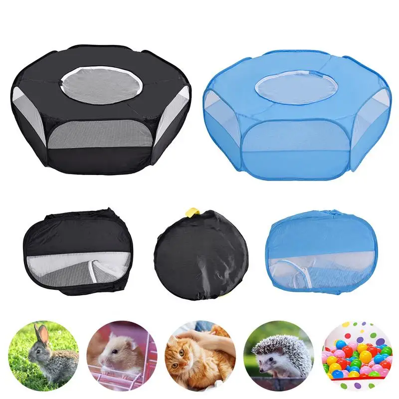 

Small Animals Playpen Waterproof Small Pet Cage Tent With Large Breathable Cover Portable Waterproof Play Yard Fence For Rabbit