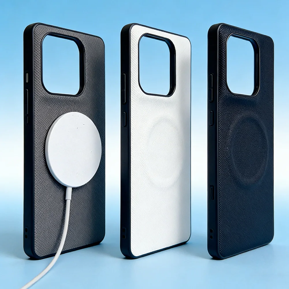Textured Magnetic Ring Shockproof Phone Case with Non-Slip Grip