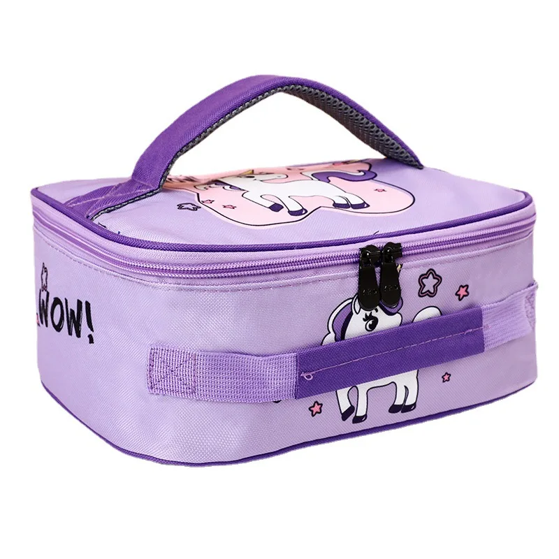 Children Lunch Bags For School Picnic Cartoon Kids Adults Bento Bag Handbag Aluminium Foil Thermal Ice Insulation Pack Portable