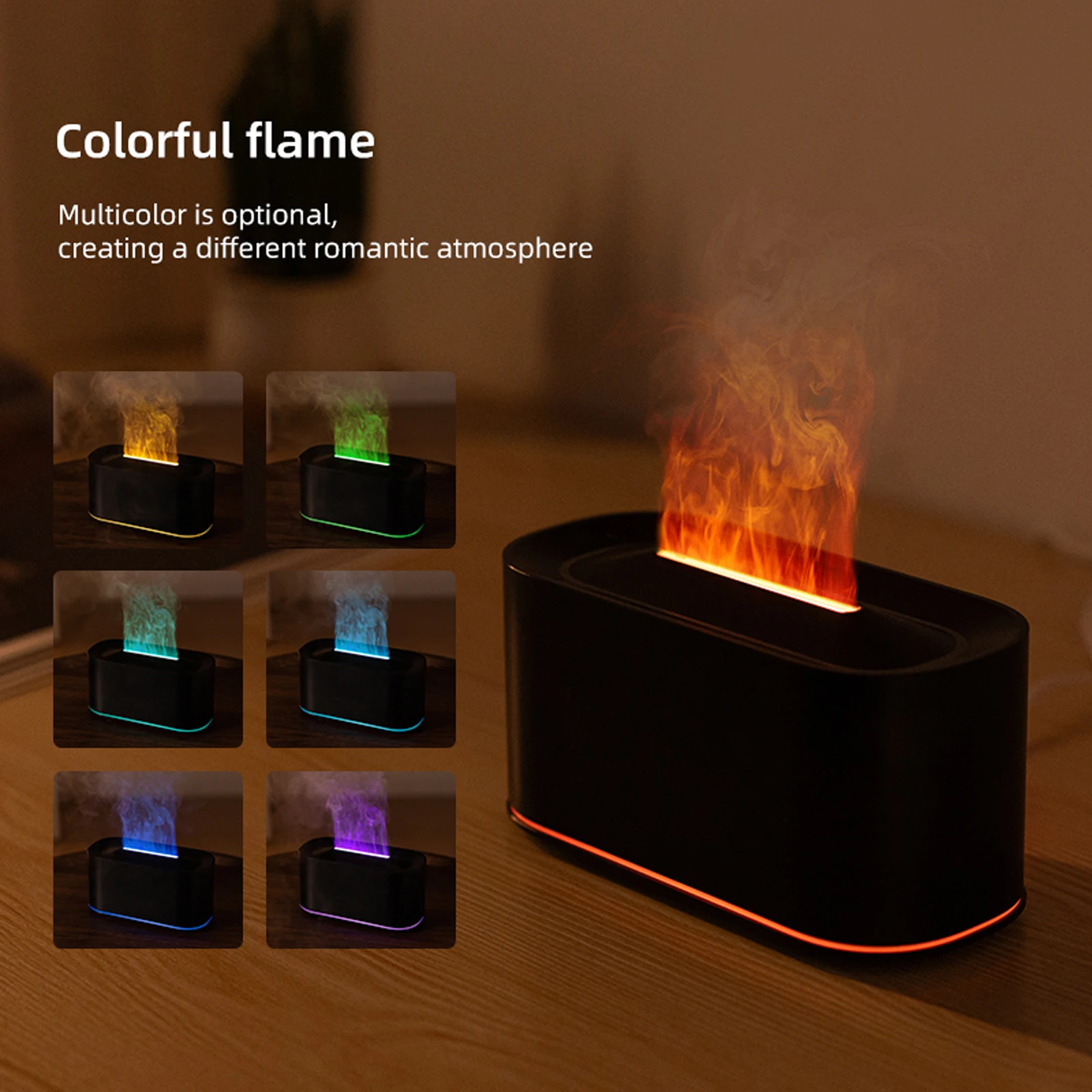 Air Humidifier Essential Oils Diffuser with 7 Colors Light Home Automatic Fragrance Mist Maker with Auto-Off Protection for Bedr