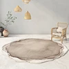 Ink Round Living Room Decoration Carpet Home Bedroom Bedside Large Area Non-slip Rug Abstract Study Cloakroom Fluffy Soft Rugs 1