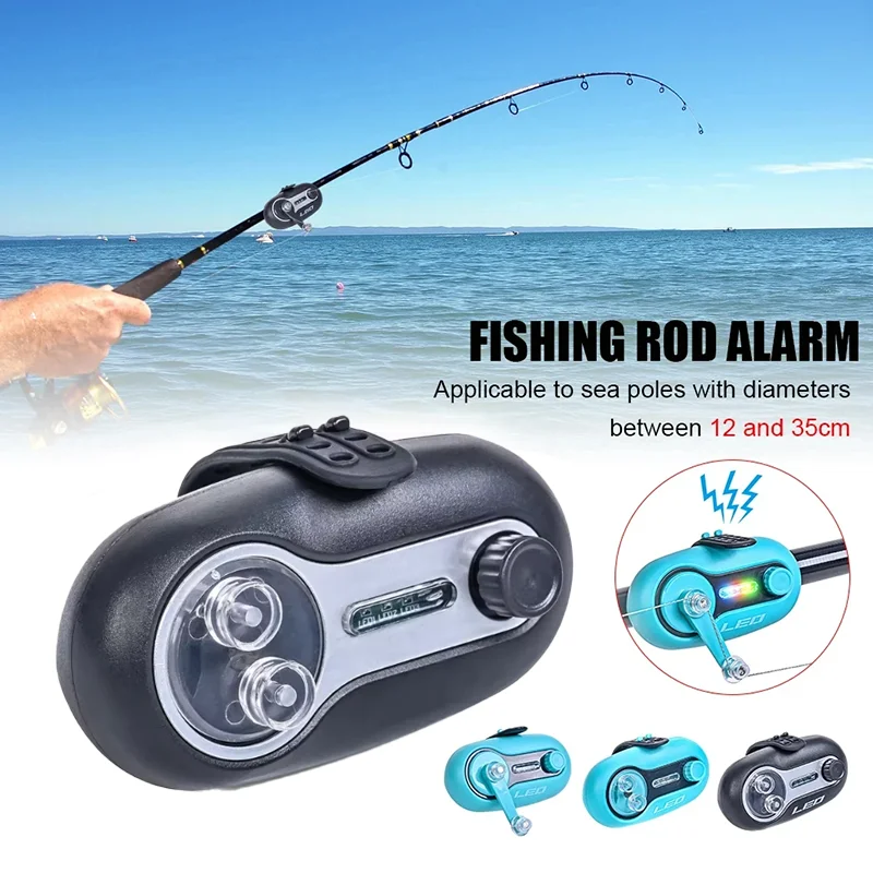Fishing Tool Indicator light bait electronic buzzer alarm sound and light indicator pole tip pliers electric bell outdoor
