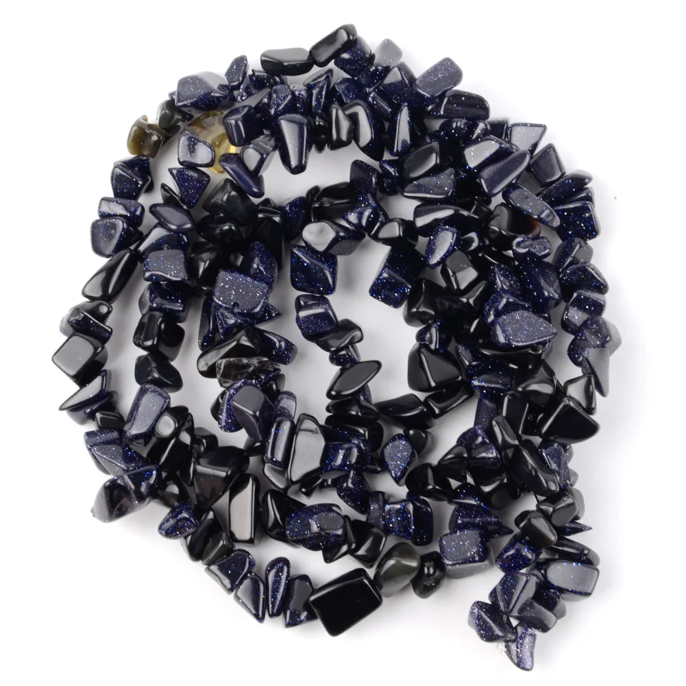 Natural Stone Irregular Gravel Beads for Jewelry Making - Freeform Beads for DIY Necklaces & Bracelets, 15'' Strand