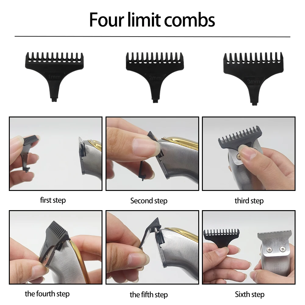 Kemei Professional Men's Hair Clipper USB Rechargeable