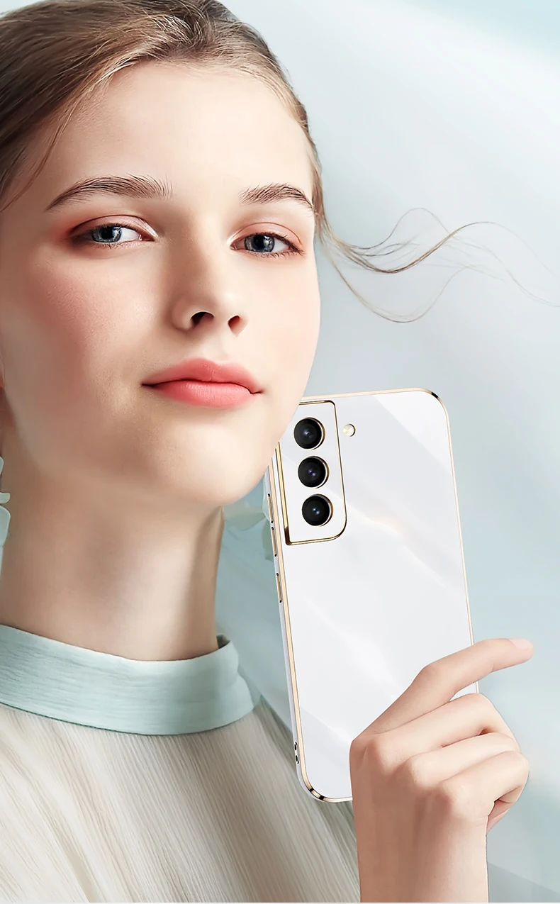 Luxury Electroplated Square Phone Case For Samsung Galaxy Series_voghion.com