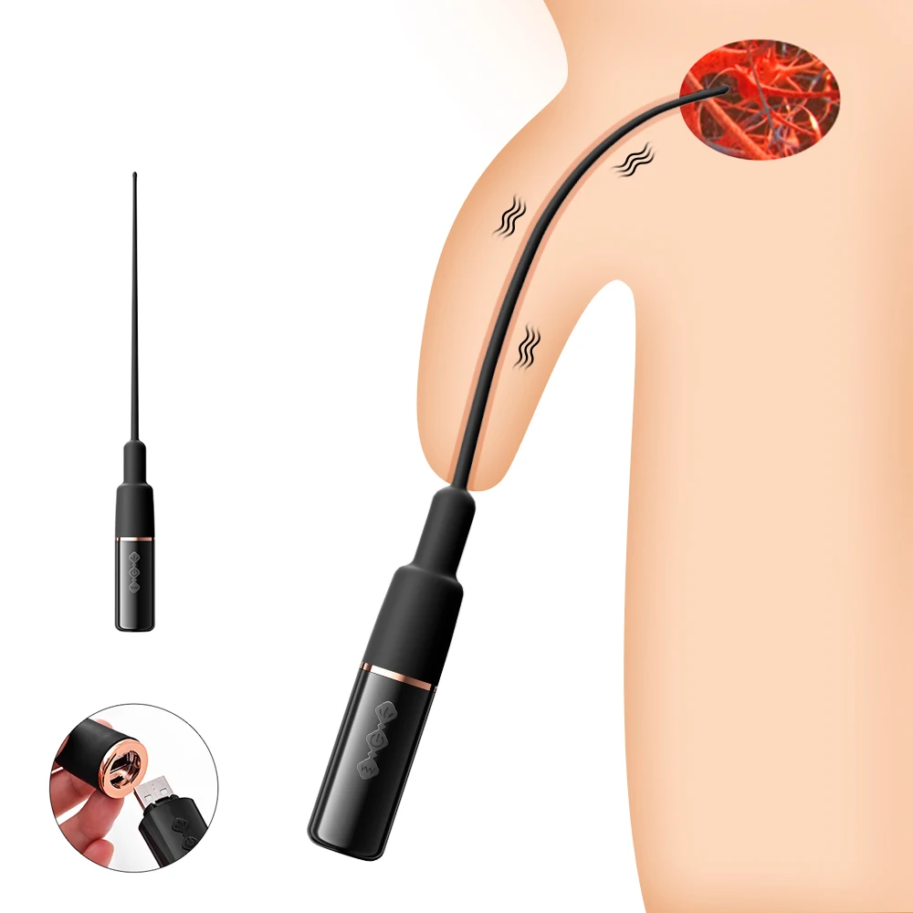 Penis sex toys, 10 frequency urethral vibrator catheter, penis plug, vibrating urethral plug, penis insertion, urethra sound dilator