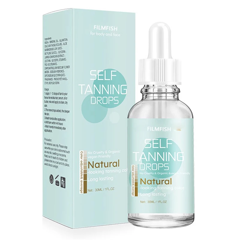 30ml Body Tanning Oil Sunlight-absorbing Bronzed Skin Essence Long-lasting Moisturizing Body Care Oil
