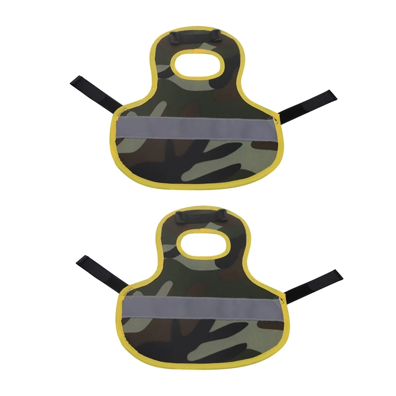 

2Pcs Hen Reflective Vest Adjustable Chicken Chest Back Night Protective Clothing Chicken Saddle Protection Bracket