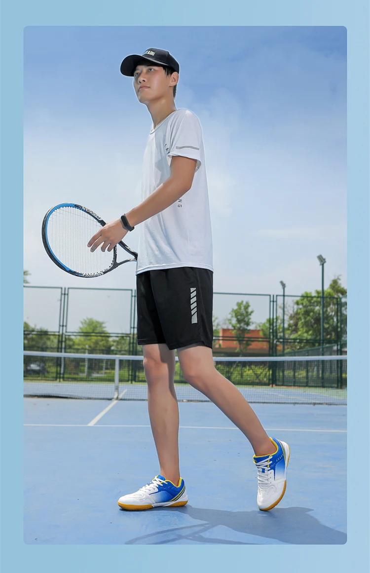 Description Picture 5 of itemUnisex Trendy Professional Volleyball Badminton Tennis Shoes Comfy Non Slip Durable Lace Up Rubber Sole Couple shoes Sneakers