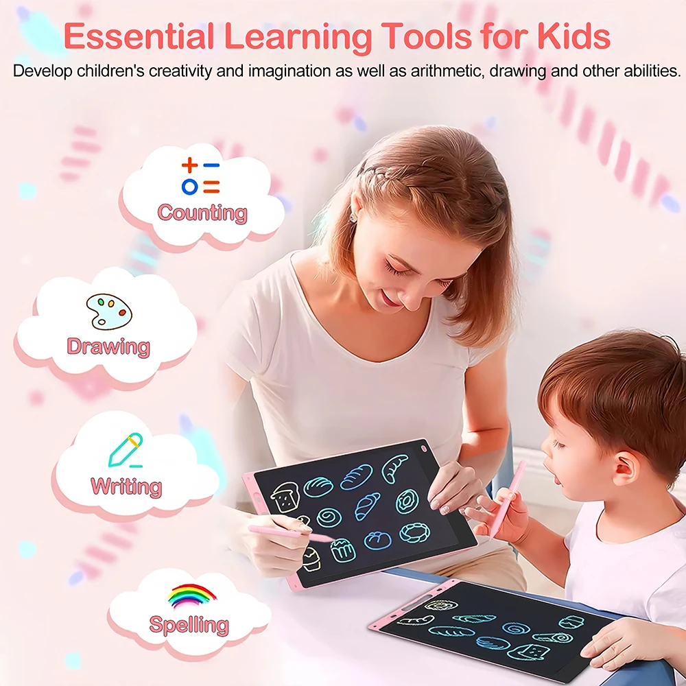 6.5/8.5/10/12 Inch LCD Writing Tablet Electronic Drawing Board Doodle Sketchpad Handwriting Pad Toys for Kids Birthday Gifts
