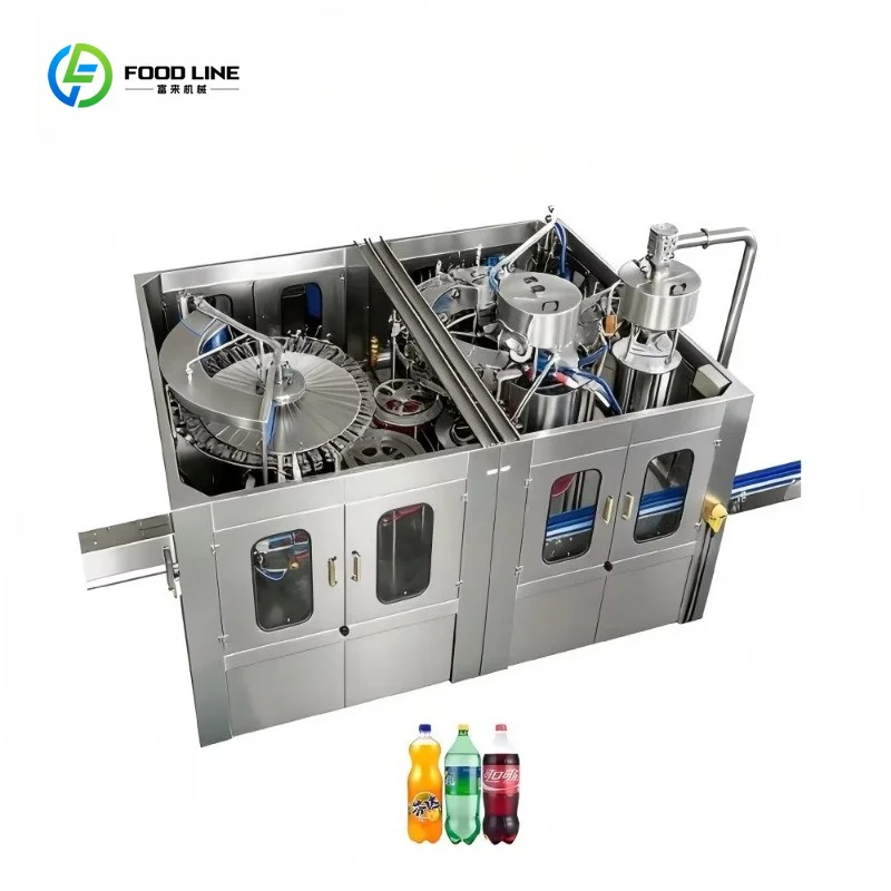 Macchina di Riempimento Automatica Personalizzata da 18000 BPH per Acqua Frizzante, Bevande Gassate CSD, Attrezzatura per Imbottigliamento ad Alta Velocità