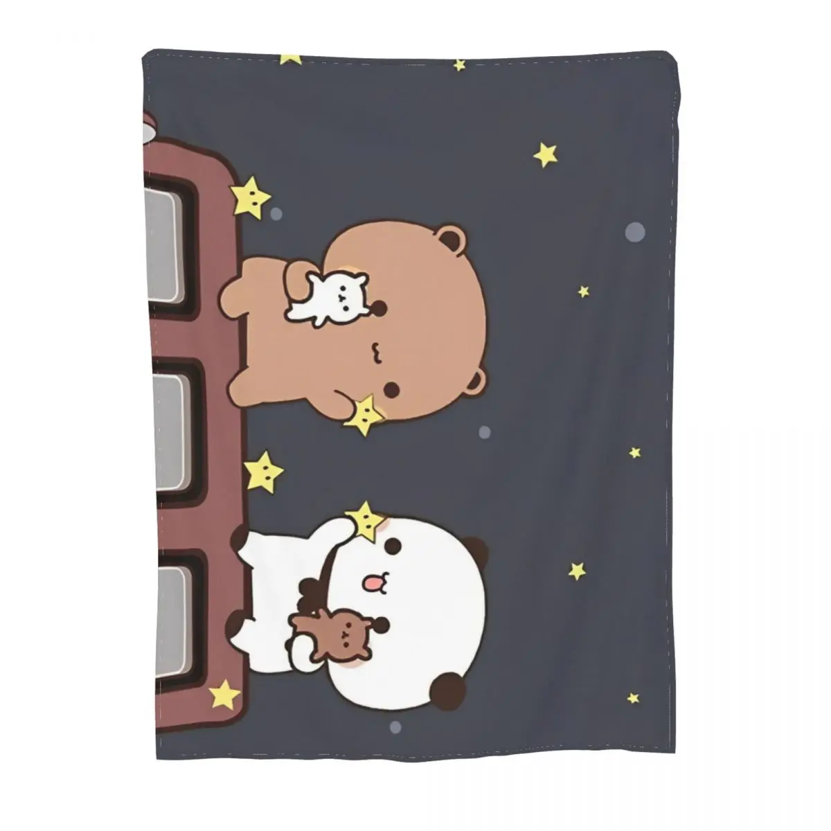 Coperta In Pile Bubu E Dudu Con Motivo Panda – 100x130 Cm, Morbida E Traspirante, Per Divano, Ufficio E Viaggi