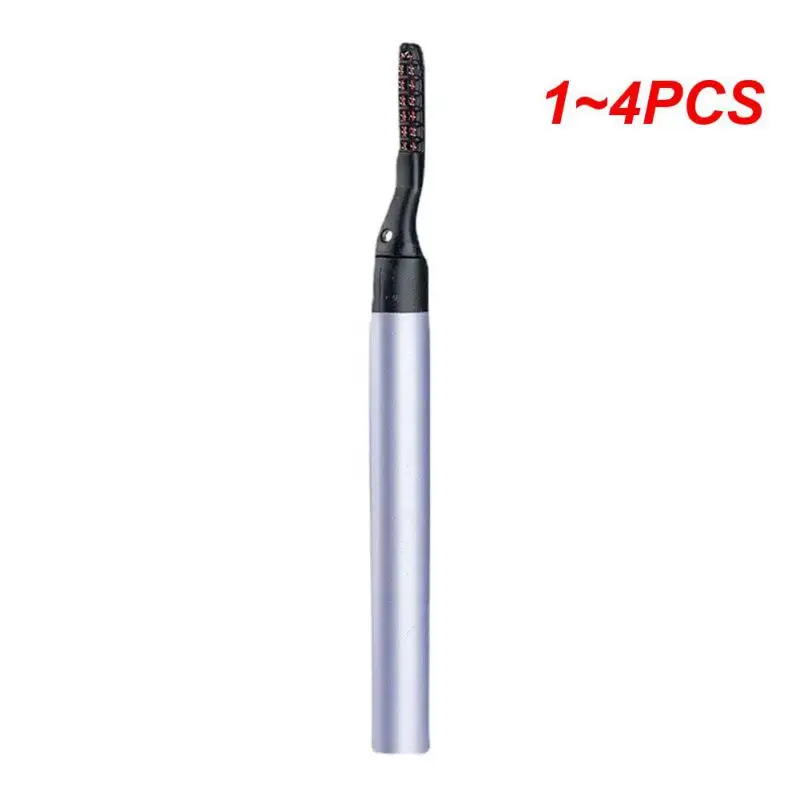 

1~4PCS Electric Eyelash Curler Portable Safety Electric Eye Lashes Eyelash Grafting Long Lasting Makeup Tools Without Battery