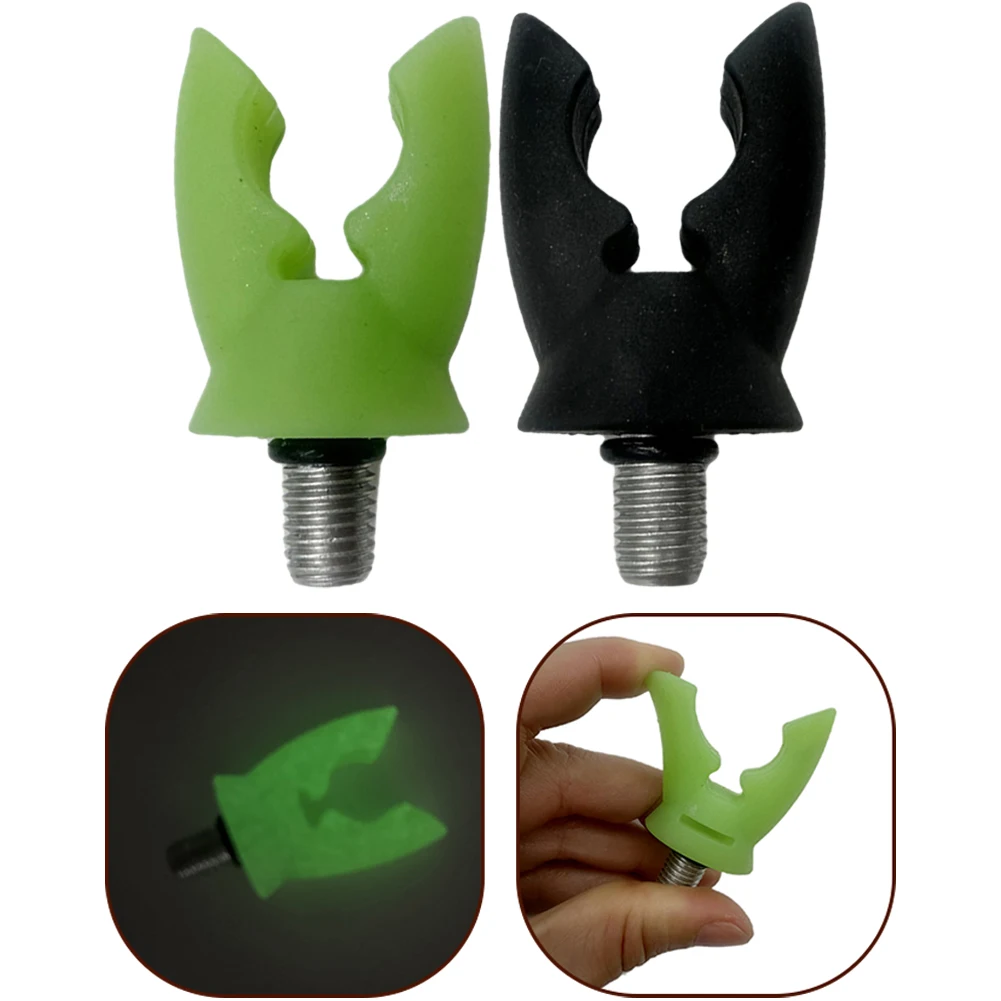Fishing Rod Holder Fishing Rod Bracket Fishing Rod Rest Carp Fishing Rod Rest Head Gripper Rubber Butt Grips Anti-slip Pole Stand Holders Practical Fishing Tackle Accessories Two Color
