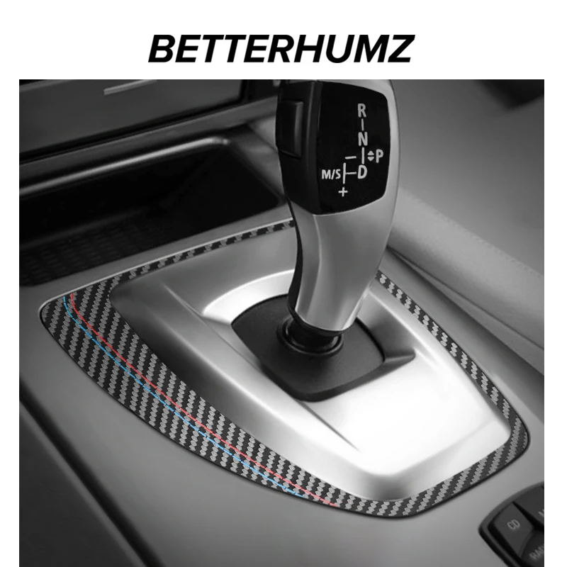 알칸타라 소재 BMW E60 E61 5시리즈 2004 2005-2010 기어 시프터 패널 트림 프레임 스티커 자동차 인테리어 튜닝 액세서리