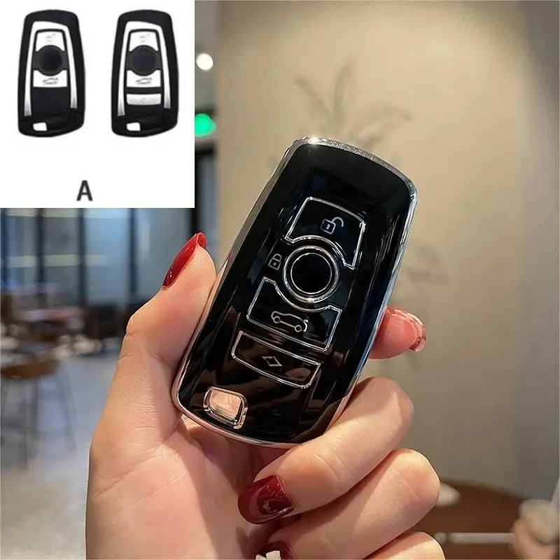 

TPU Car Key Case Cover For BMW 1 2 3 4 5 6 7 Series X1 X3 X4 X5 X6 X7 F10 F20 F30 G20 G30 G01 F15 F16 G02 G05 F34 for BWM