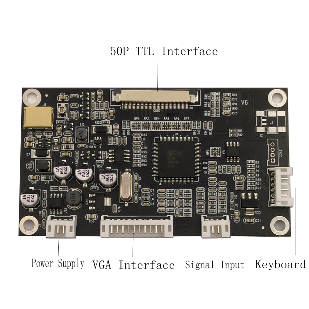 Nova Zj050na 08c Polegada 640x480 Tela Lcd Vga av Lcd Controlador Placa de Motorista - Imagem 3