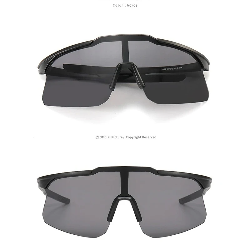 Cycling Glasses Large Frame Sunglasses for Men and Women Outdoor Anti-ultraviolet Bicycle Driving UV400 Riding Glasses