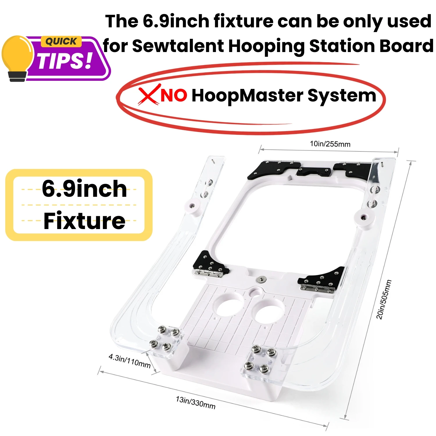 only 6.9inch Fixture