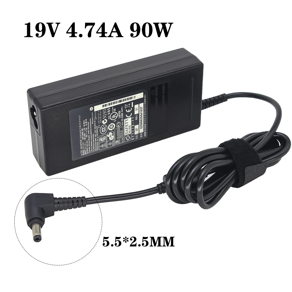 

19V 4.74A 90W 5.5*2.5mm Laptop AC Adapter Power Supply Charger For Asus K501UX Q550L A450VC K751L X53E X551M X555LA K550D