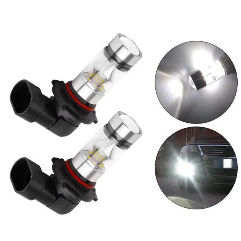 

2x 9005 HB3 100W High Power LED 6000K White Fog Light Bulb Driving Lamp