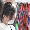 90cm Mix Colorful 4-30Pcs Hair braids Rope strands for african braids Girls DIY Ponytail braids Women Styling Hair Accessories 5