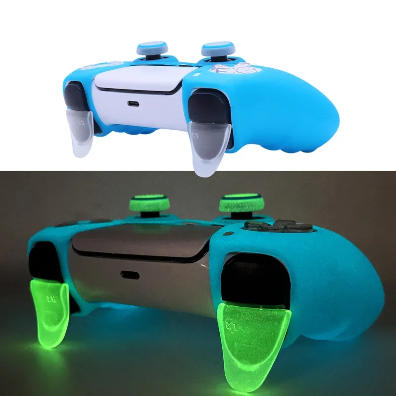 Luminous Glowing in Dark Silicone Cover For PS5 Controller Skin