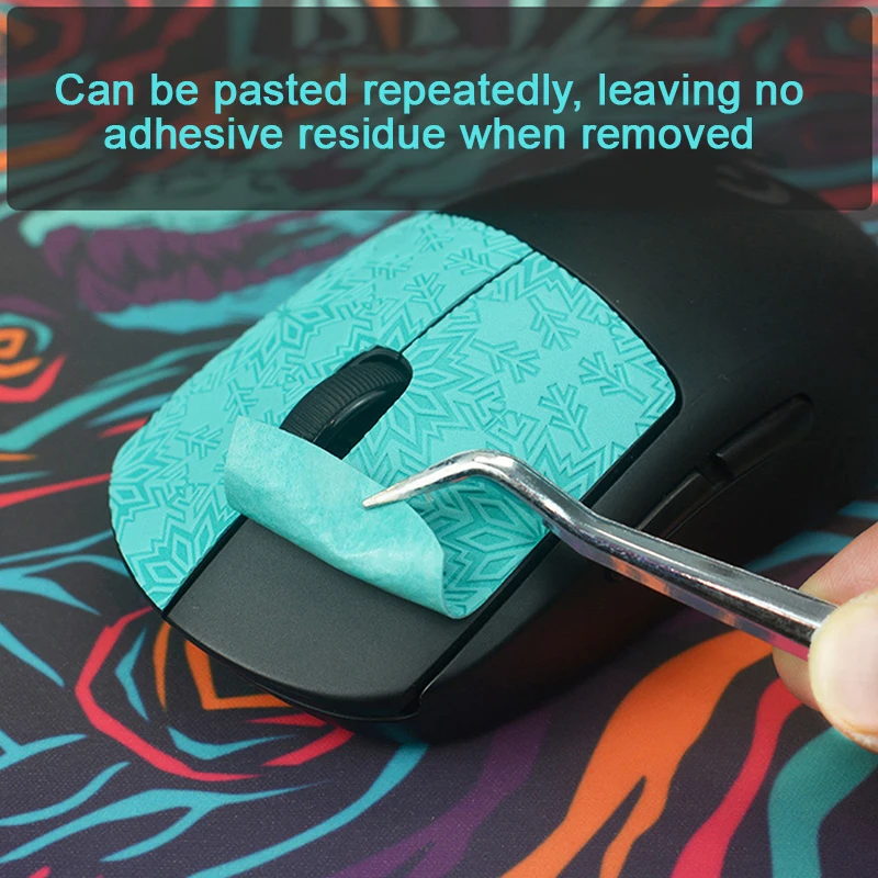 Fita do Aperto do Mouse Skate Faça Você Mesmo Etiqueta Artesanal Não Deslizamento da Pele do Lagarto Suga o Suor para Logitech g Pro x Superlight Gpw sem Fio Nenhum Mouse - Imagem 2
