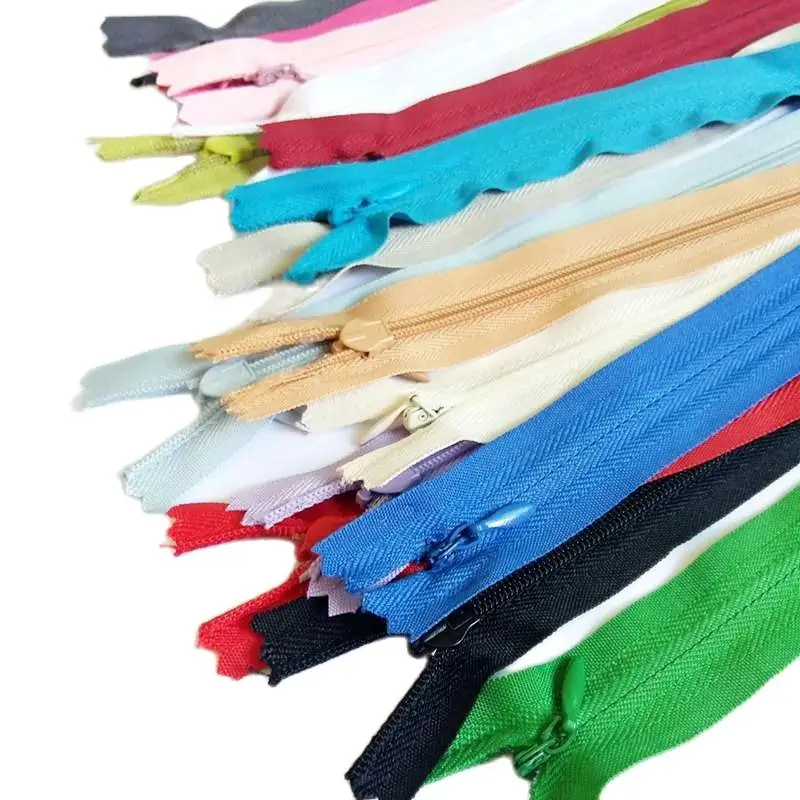 5Pcs/lot 3# 50cm Mix Color DIY Nylon Zipper Closed End Long
