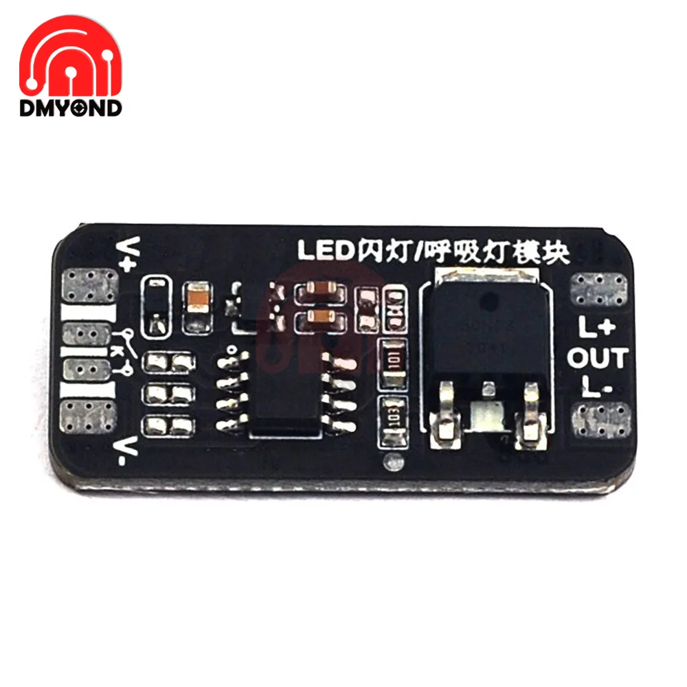 Gradient Light Controller Breathing Light Driver Module DC 3-24V Slow Flashing/Flash/Gradient