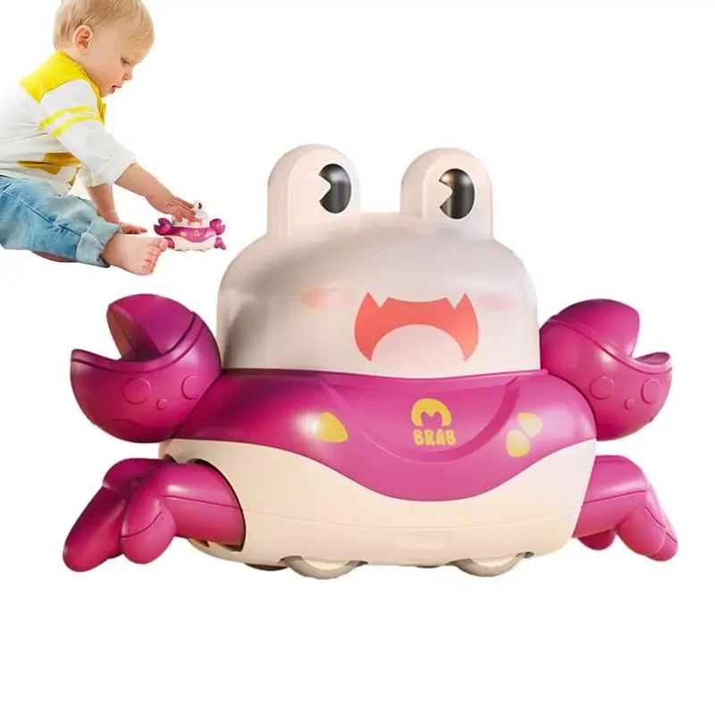 

Детский игрушечный автомобиль в форме краба, Набор игрушечных машинок с нажимом милых животных, инерционные автомобили, сенсорные игрушки для детей, мальчиков и девочек