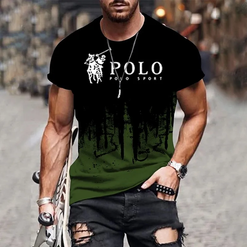 تي شيرت رجالي طباعة رسومات ثلاثية الأبعاد ملابس عص...