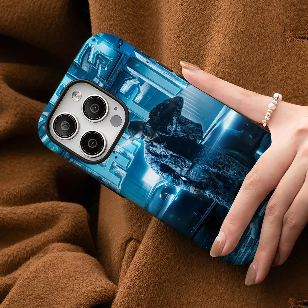 Glossy HD Double-Layer Liquid Hard Shell Phone Case