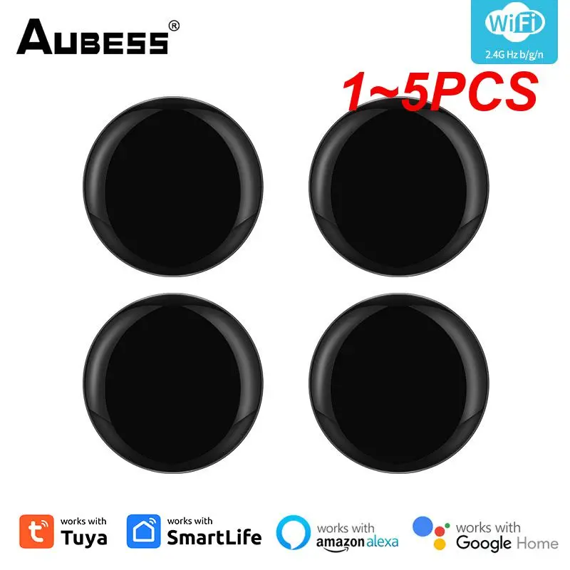 

1~5PCS Aubess Tuya WiFi IR RF Bluetooth Smart Remote Control For Air Condition TV Smart Home Infrared Controller For Alexa