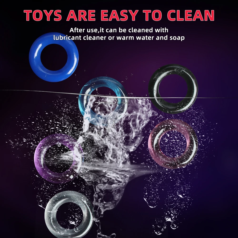 Penis Ring Soft Ejaculation Delay Locking Sperm Boy Long-Lasting Erection Couple Adult Sex Toy