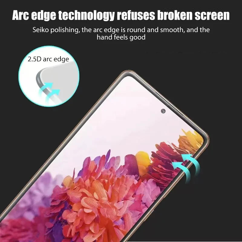 5PCS Full Cover Tempered Glass For Samsung Galaxy A14 A13 A33 A53 A32 A52S A73 S21 S20 FE 5G Screen Protector on Samsung A52 A72