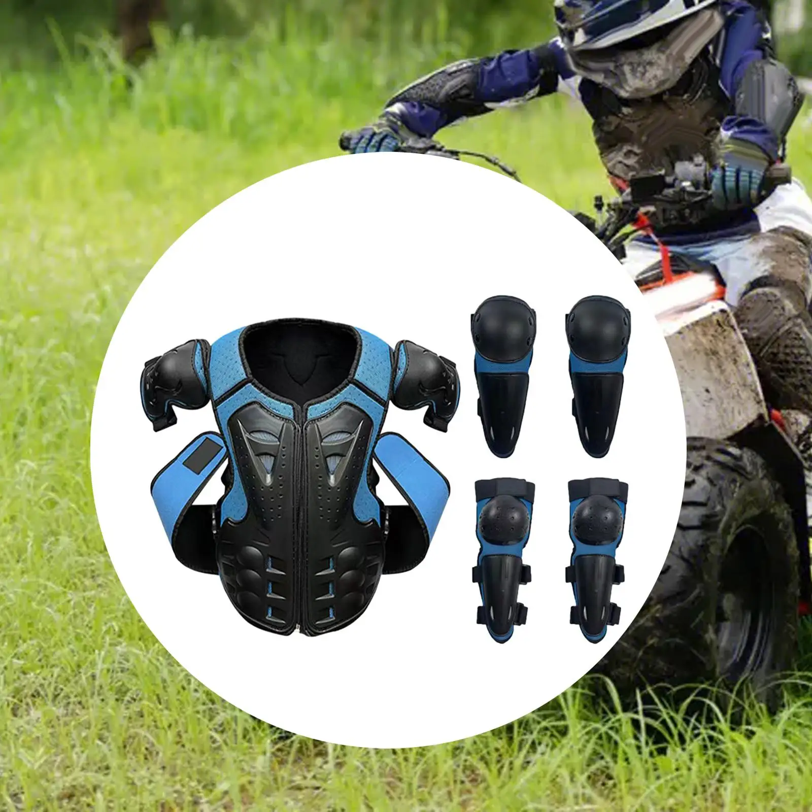 Dirt Bike Gear Kids Motorcycle Suit Full Teen Motocross Riding Protector for Skateboarding Skiing Mountain Motocross Girls