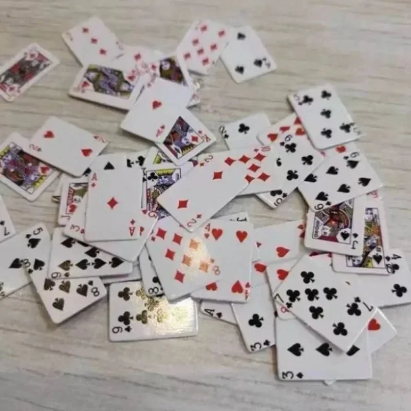 창의적인 미니 놀이 카드, 초소형 손가락 포커, 휴대용 여행 포커 카드, 어린이 놀이 카드