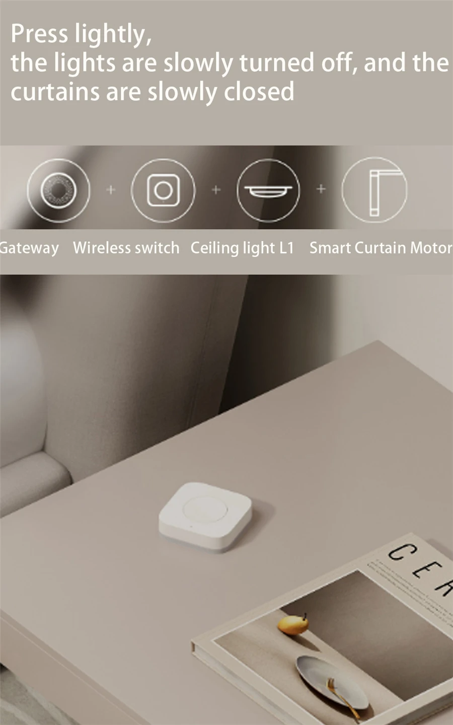 Original Ceiling Light L1-350 ZigBee 3.0 Color Temperature Bedroom Led Lamp Lig