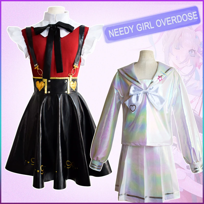 

Косплей-Костюмы для женщин и девушек в стиле овердоз Angelkaiwaii Raincandy, полный костюм для Хэллоуина