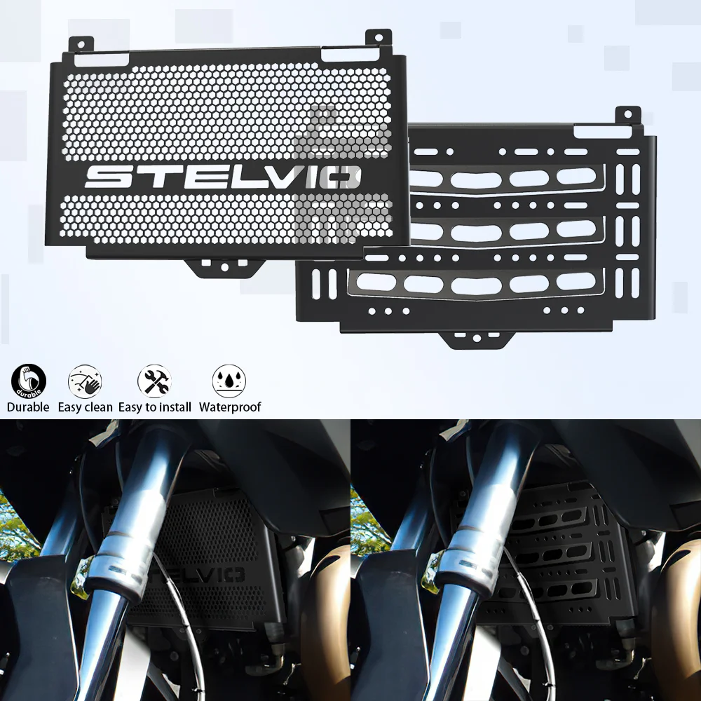 

For Moto Guzzi Stelvio 1200 2008 2009 2010 Motorcycle CNC Aluminium Radiator Covers Radiator Guard Protector Grille Cover Motor